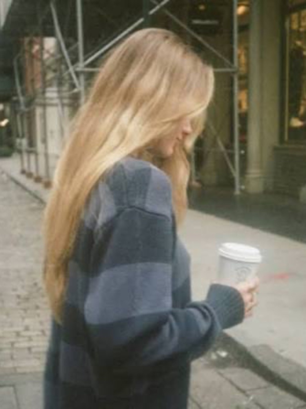 Briana Purple/Navy Brandy Sweater Striped